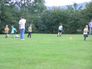 On the field