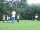 On the field