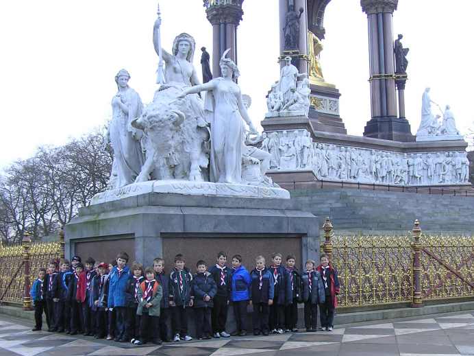 By the Albert memorial