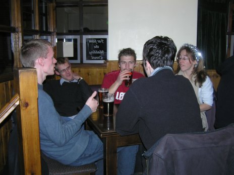 In the pub