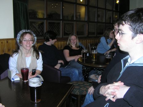 In the pub