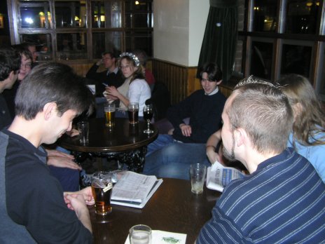 In the pub