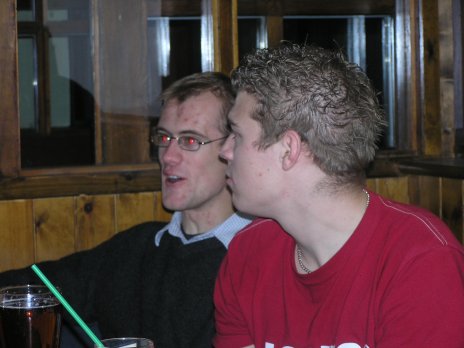 In the pub