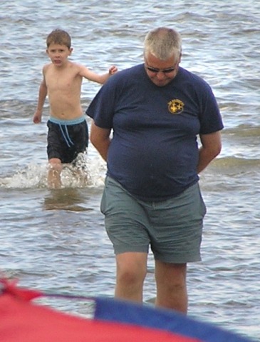 In the sea