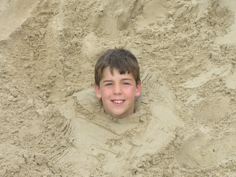 On the beach