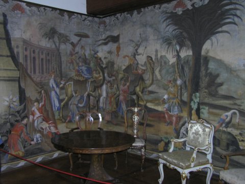 Inside Bled castle