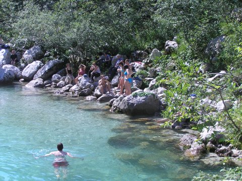 Return from Kozjek waterfall
