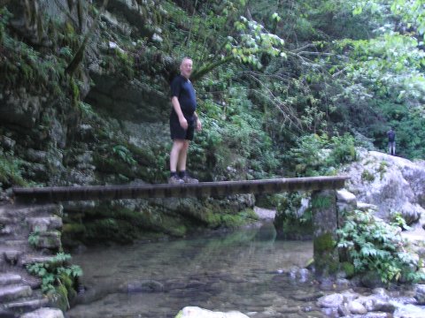 Walk to the Kozjek waterfall