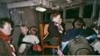 Cubs on the bridge of HMS Belfast