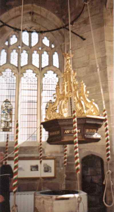 A hanging obstacle.