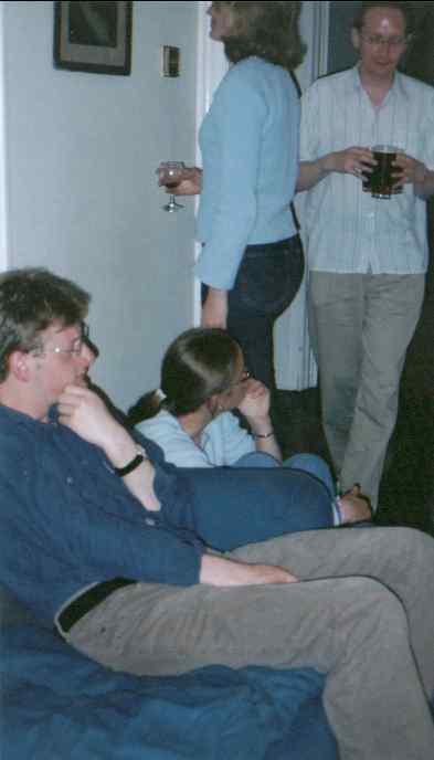 People waiting before the Sunday roast.