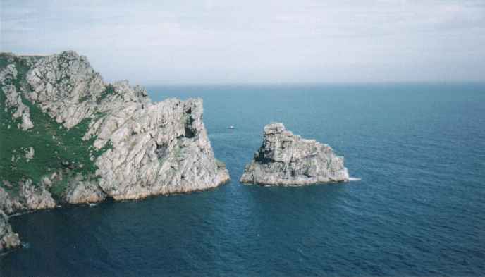 Rocks on the North East of the island.