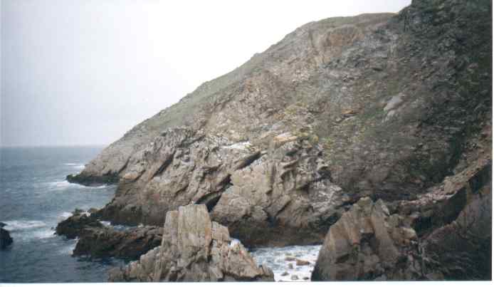 Some rocks on the South West side of the island.