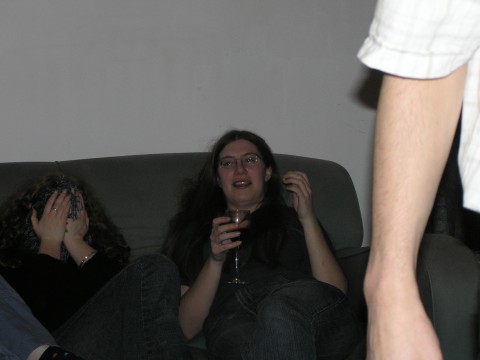 Jenny tries not to look