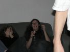 Jenny tries not to look