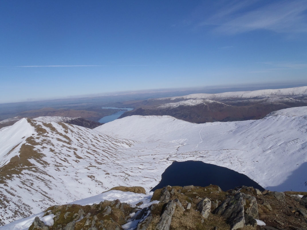 Travellers Rest - Seat Sandal - Dollywagon Pike - Helvellyn - Striding Edge - Red Tarn