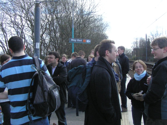 Waiting for the tram